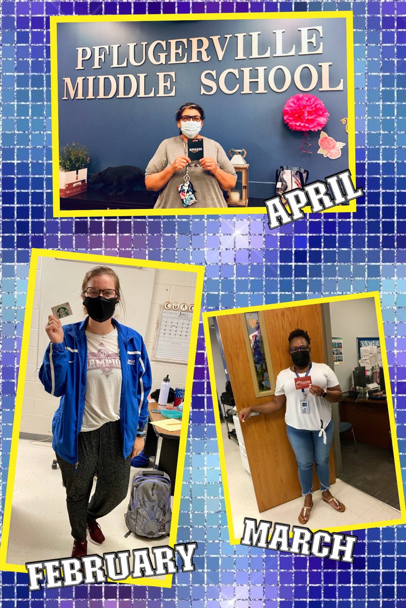 CHAMPS PfISD (@champs_pfisd) on Twitter photo Finished off the school year strong, taking care of our health. Winners for the <a href="/PflugervilleMS/">Pflugerville Middle</a> raffles for participating in <a href="/HealthCodeIAM/">HealthCode</a> monthly events are Coach Kaitlyn Winn FEB, Laceidra Moten MAR, Ms. Lupe Baughman APR & not pictured for May was Coach Winn. Congrats! Finished off the school year strong, taking care of our health. Winners for the <a href="/PflugervilleMS/">Pflugerville Middle</a> raffles for participating in <a href="/HealthCodeIAM/">HealthCode</a> monthly events are Coach Kaitlyn Winn FEB, Laceidra Moten MAR, Ms. Lupe Baughman APR & not pictured for May was Coach Winn. Congrats!