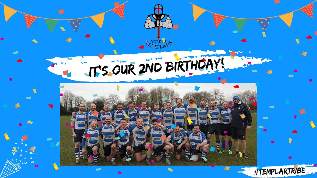 YorkRITemplars's tweet photo. π THE TEMPLARS TURN 2! π
Today marks 2 years since our first ever training session, where 7 people turned up to try out Inclusive Rugby.
Now we proudly boast a team of people from many different backgrounds and abilities, a team we are immensely proud of.
1/3 https://t.co/l5ORYEVm39