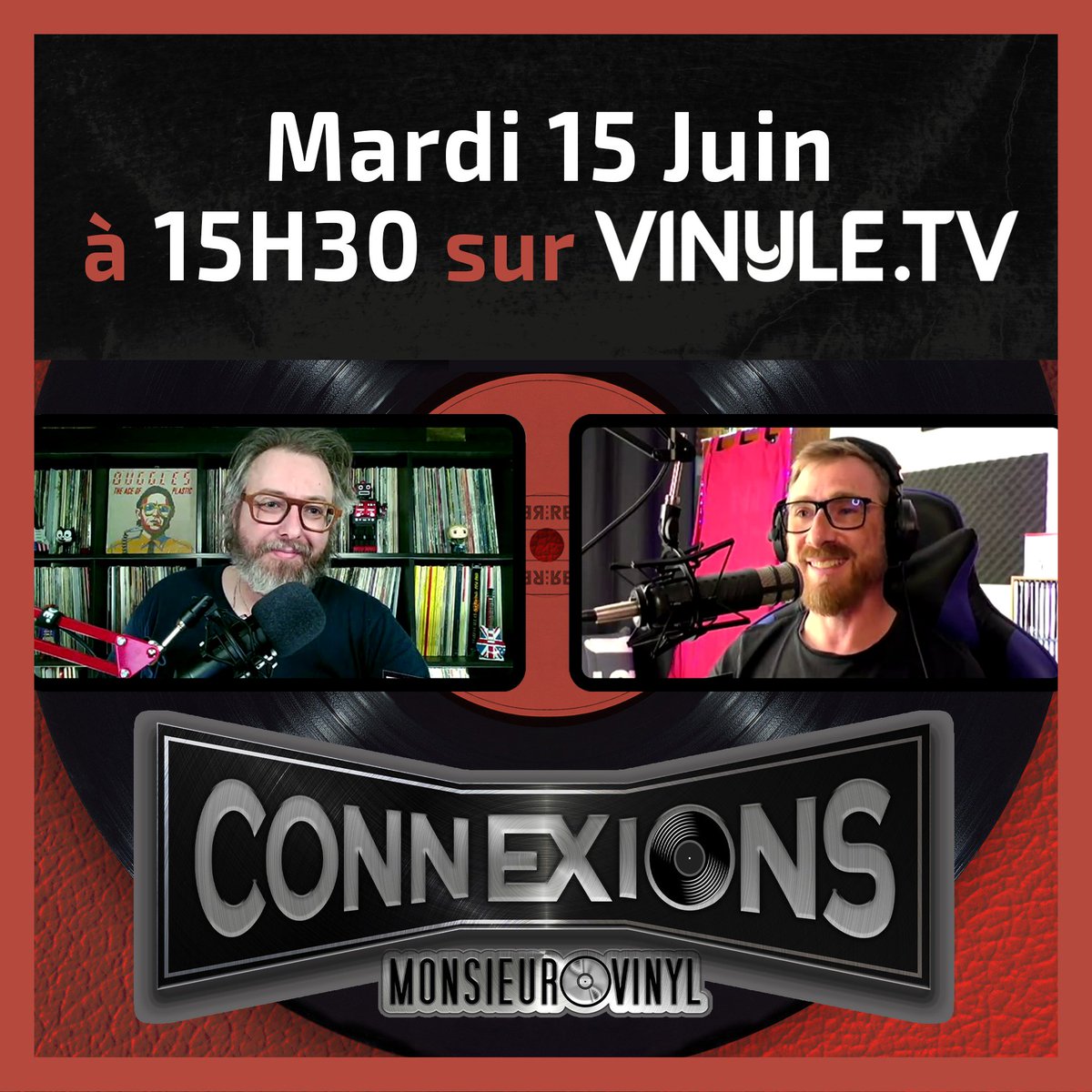 Monsieur Vinyl (@monsieurvinyl) on Twitter photo ➡️ Ce MARDI à 15H30, je recevrais <a href="/vincenzodragon/">VinceAutourdelaMusique</a> de <a href="/cetaradio/">CETA Radio</a> 'Connexions' ⚡ 30 minutes de discussion autour de la musique, du vinyle et de la scène indépendante. Soyez au rendez-vous sur vinyle.tv ! #Vinyle #Collection #Webradio #Artistes #DisqueVinyle ➡️ Ce MARDI à 15H30, je recevrais <a href="/vincenzodragon/">VinceAutourdelaMusique</a> de <a href="/cetaradio/">CETA Radio</a> 'Connexions' ⚡ 30 minutes de discussion autour de la musique, du vinyle et de la scène indépendante. Soyez au rendez-vous sur vinyle.tv ! #Vinyle #Collection #Webradio #Artistes #DisqueVinyle