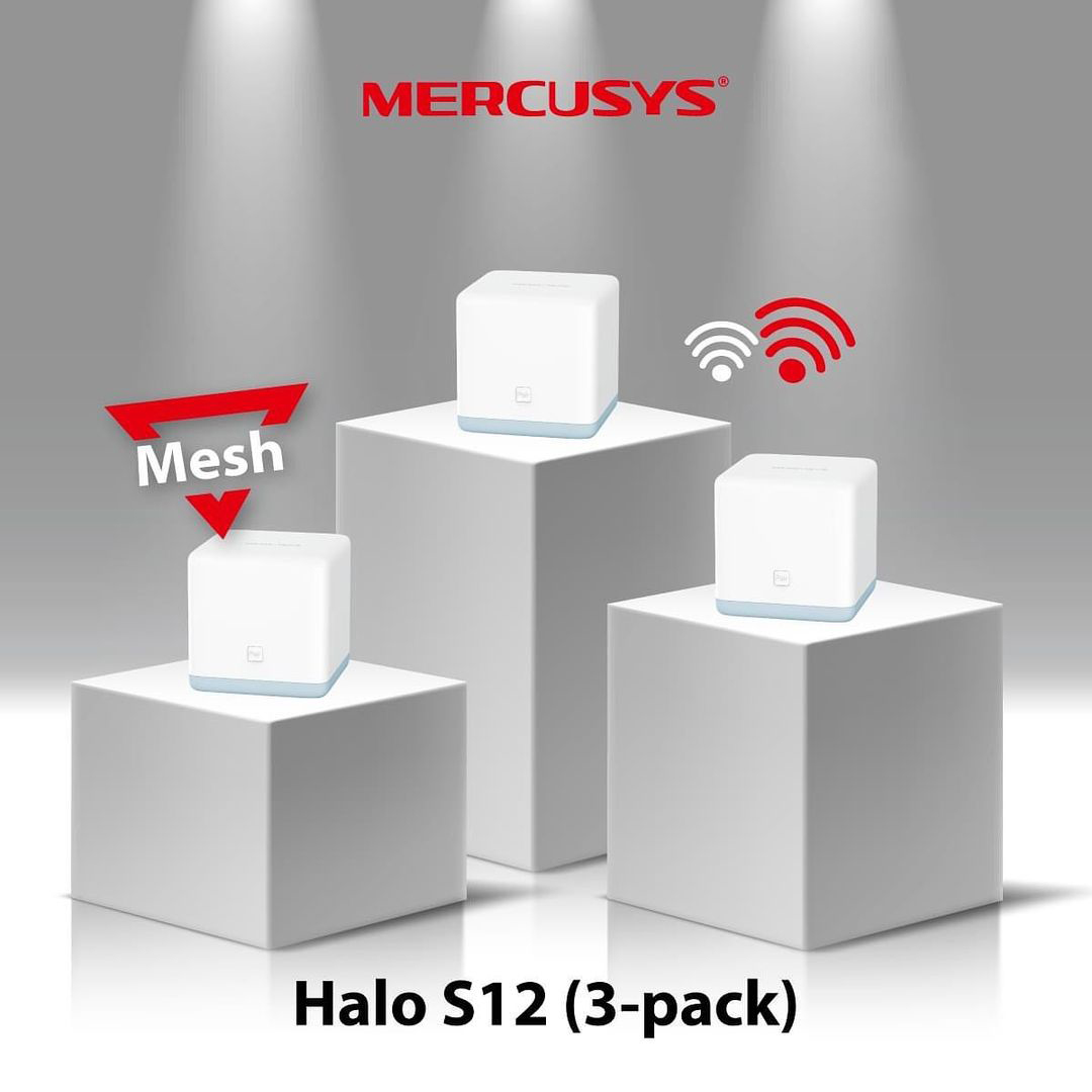 Mercusys MEA on X: Halo S12(3-pack) AC1200 Whole Home Mesh Wi-Fi