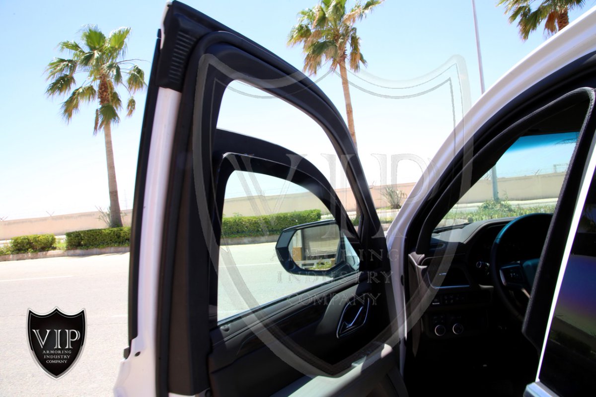 viparmouring's tweet photo. “Tahoe 2021 B6 New Challenge” 
 We are the first armoring company to introduce the new Chevrolet Tahoe 2021 armored in B6.
Our engineering and technical team successfully designed state of art armoring job, manufacturing ballistic glass, and developed new suspension system. https://t.co/Fp7eaNbC5w