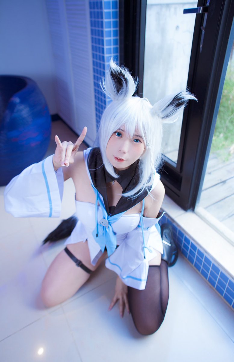 在庫あり 即納】 コスプレ衣装 ホロライブ 白上フブキ 猫 メイド だい