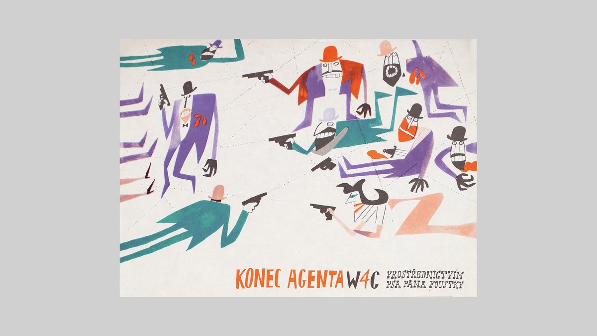 cathlynsa's tweet photo. Illustrated Movie Poster * END OF AGENT W4C 🎬 , Adolf Born (1930-2016), Czech painter, illustrator, caricaturist, and author of animated films.
#AdolfBorn #MoviePoster #Cinema #Art #VintageIllustration https://t.co/00MzSz3bRJ