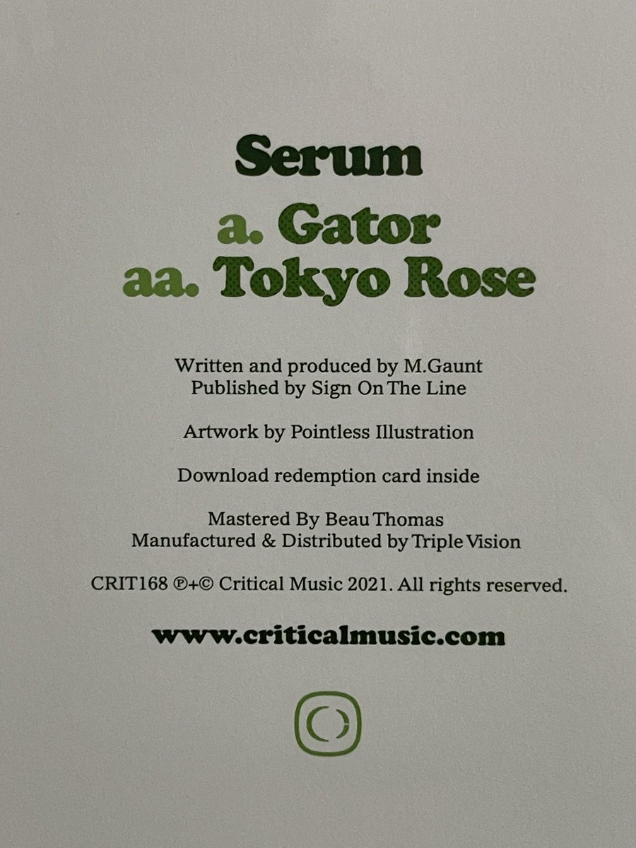 Lawze5's tweet photo. Another big release on vinyl by @SerumDnb and @CriticalMusic ๐ฅ๐ฅ
#serum #criticalmusic #criticalmusicdnb #serumdnb #drumandbass #vinyl #records #dnb #drumandbass #cratedigger #vinylcollection #vinyladdict #vinylporn #recordcollector #colourvinyl #jumpdnb #limitededition https://t.co/66XS0aZi2v