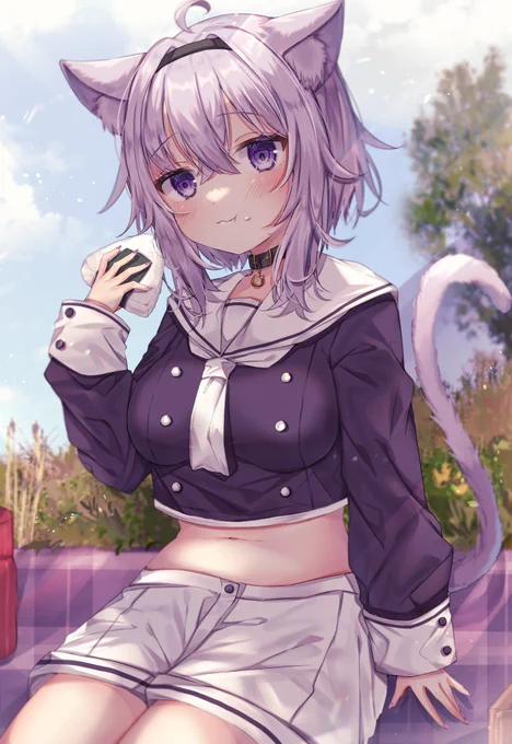 もぐもぐおかゆ🍙 #絵かゆ 