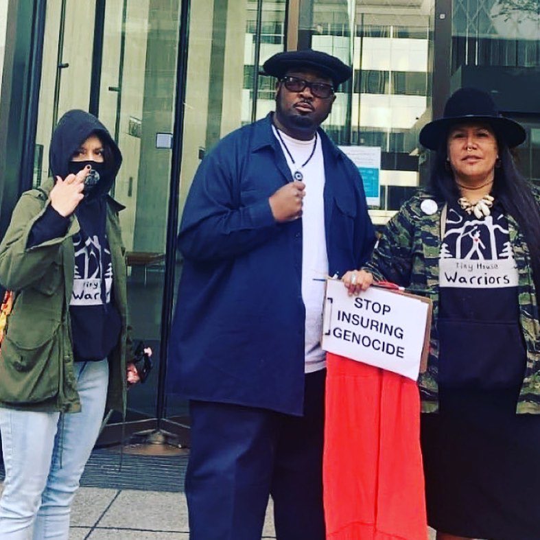 KanahusFreedom's tweet photo. 💥 Join us for a 𝑾𝑬𝑬𝑲 𝑶𝑭 𝑨𝑪𝑻𝑰𝑶𝑵 from June 14 - 21 targeting the insurance companies enabling the continued operation and expansion of the Trans Mountain pipeline. 💥 #stopinsuringgenocide #stopunderwritingTMX https://t.co/WFdaGNxKez