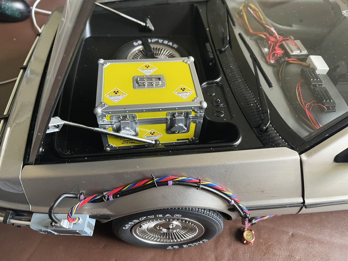desktopsimmer's tweet photo. Remember kids, handle your Plutonium carefully… #BTTF #BackToTheFuture @EaglemossLtd #delorean #BackToTheFutureDelorean https://t.co/5QbKUZnWtw
