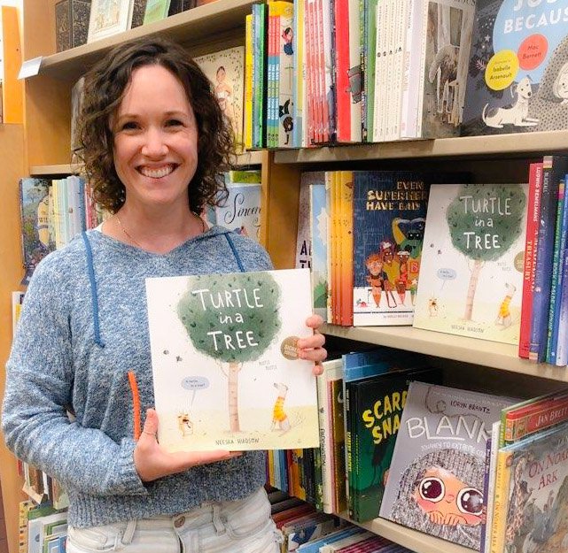 We were so excited to have Maine
author and illustrator Neesha Hudson stop by this
weekend & sign copies of her new picture book
#turtleinatree 🐢🌳

#maineauthors #newenglandauthors #localartists
#localinterest #bnpicturebooks #bnportsmouth
#yourlocalbookstore