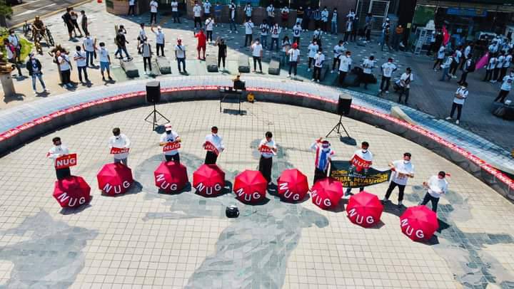Another crowd of Myanmar nationalities in Buoyeong, South Korea, took part in “Global Myanmar Spring Revolution Day” to show solidarity with all freedom fighters in Myanmar.
#EndSexualViolence #June14Coup #WhatsHappeningInMyanmar