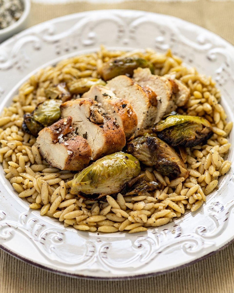 Not all food has pretty colours with good contrast to make things pop. In situations like that, embrace the muted colours! Layering helps to add warmth. I also focus more on texture and add an interesting detail like the Rosemary and Garlic fleur de sel from <a href="/saltspringsalt/">Salt Spring Sea Salt</a>