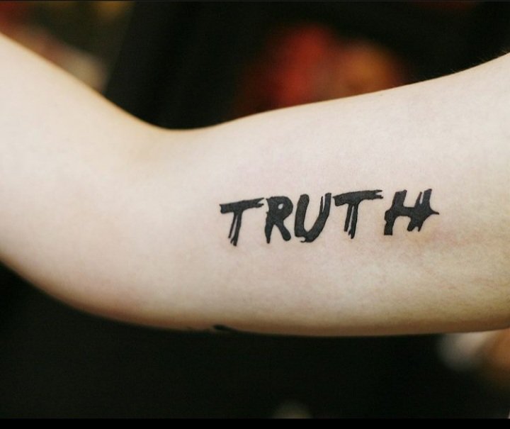 Truth Prevails Script Tattoo by ScurvyPauly on DeviantArt