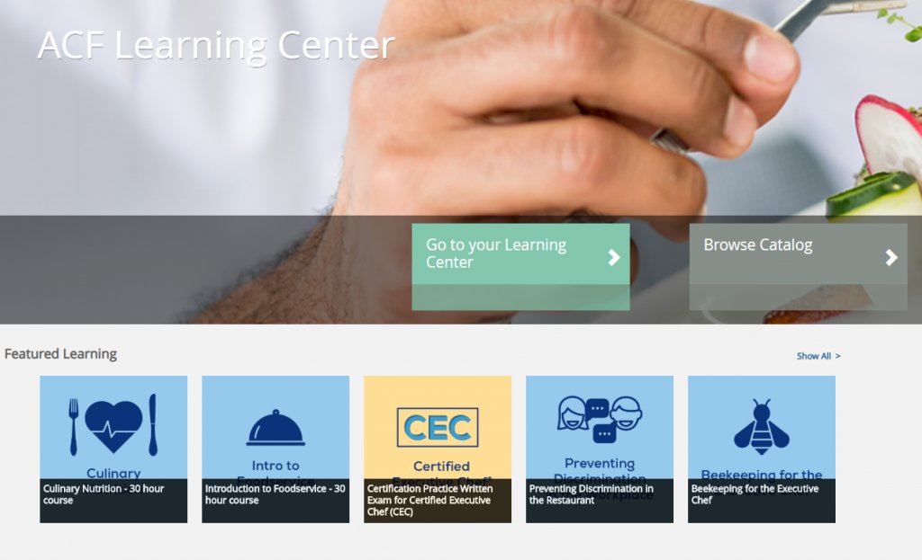 The ACF Online Learning Center provides a safe and open environment for all our members to learn and grow. 

Visit our website for a full list of courses: acfchefs.org/OLC #acfchefs #wearchefs