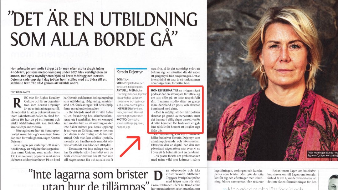 TouristInSpace's tweet photo. Journalisten och expolisen Kerstin Dejemyr rent av ljuger om Sista Måltiden och polisen @hanifaziziSE.

Hanif Azizi skrattade INTE i sammanhanget.

Det är lögn, lögn och återigen lögn.

Otroligt empatilöst att smutskasta en oskyldig människa för att kränga jämställdhetskurser. https://t.co/4OHX7D2aD1