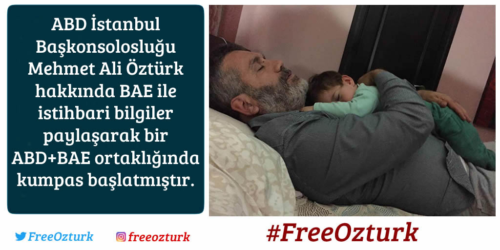 Mehmet Ali Öztürk'e özgürlük #WashingtonDubaiOperasyonu #FreeOzturk