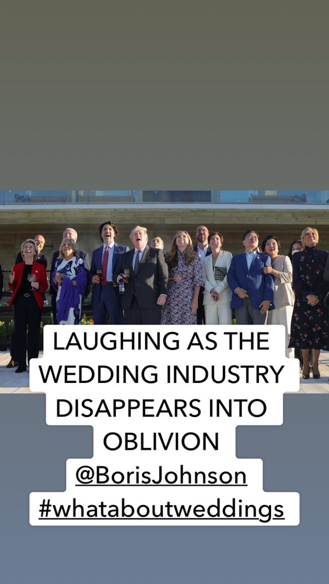 Lolly Streek (@keeperanddell) on Twitter photo Laughing at all of us, hospitality, wedding venues, couples and families. Who will now stand up for weddings? #whataboutweddings <a href="/BorisJohnson/">Boris Johnson</a> Laughing at all of us, hospitality, wedding venues, couples and families. Who will now stand up for weddings? #whataboutweddings <a href="/BorisJohnson/">Boris Johnson</a>