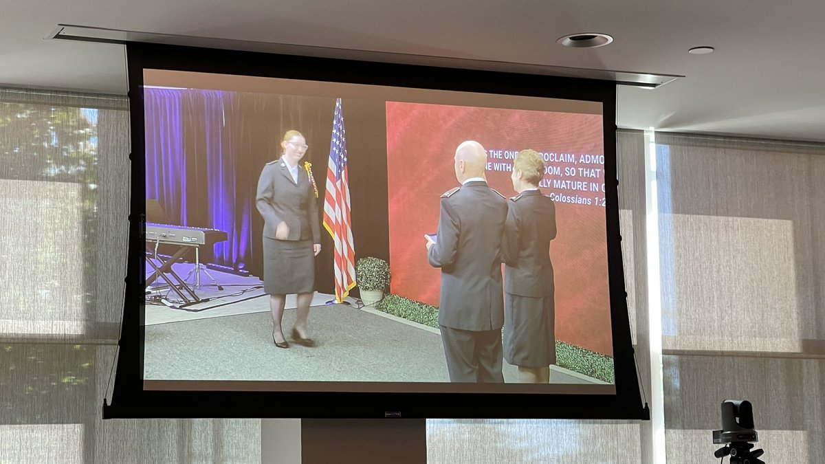 LtcDanJ's tweet image. The Northern division is proud of our Cadet Macy Theriot who was commissioned this morning as an officer of The Salvation Army with the rank of Lieutenant. #soldierscongress2021