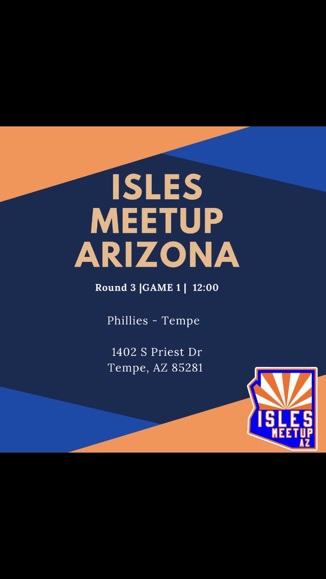ericaabraham's tweet photo. @islesmeetup_AZ GAME DAY!!!!  #YESYESYES https://t.co/kQnQ56mhqH