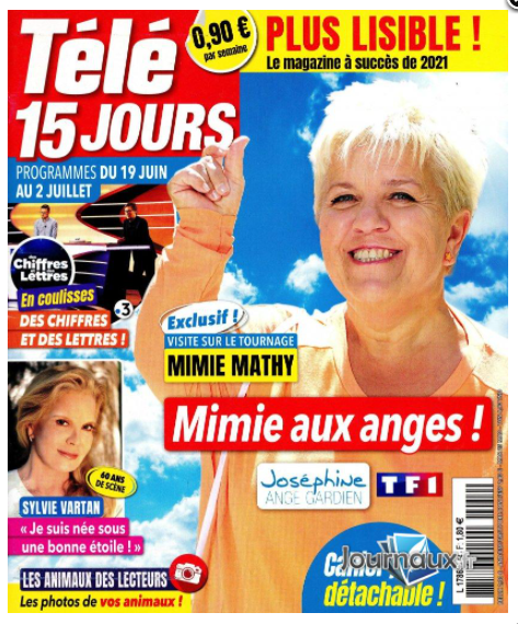 franckragaine's tweet photo. #sylvievartan #couverture #tele15 jours  #interview #60ans de scene @franckragaine @EmmaCHOUSSY photos https://t.co/ht6vyePGpd