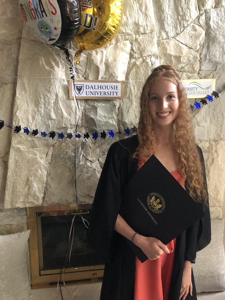 Excited to have finally graduated from <a href="/DalhousieU/">Dalhousie University</a> with a celebration from the other side of the country! Looking forward to moving South to San Diego in the fall to start my masters degree with @lab_lyons <a href="/Scripps_Ocean/">Scripps Institution of Oceanography</a> 🧬🔬