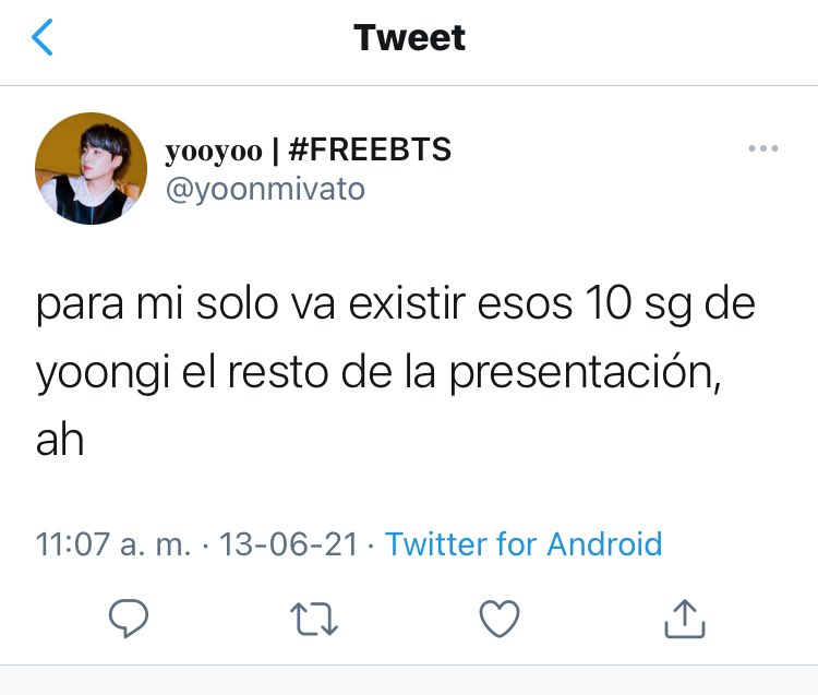 eternalgirl__'s tweet photo. No pienso quedarme callada porque enserio me molestan tanto estas cuentas que se las dan de OT7 y andan comentando como solo stans. Digan que lo son y listo. @yoonmivato deja de andar viendo cosas donde no las hay como si el no tuviera vos no voto en nada https://t.co/YxtzdMmZCN