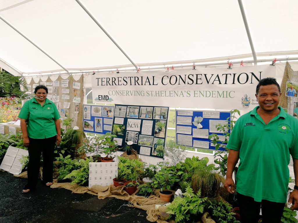PhilipRushbrook's tweet photo. #StHelena's environment & conservation expertise @ #PlantationHouse Queen's Birthday event. Land, marine, heritage projects + @StHelenaGovt recycling plans & #SHNationalTrust natural habitats renewal. @UKOTCF @ClarenceHouse @KewUKOTs @StHelenaMuseum @iswa @ukgovbluebelt @COP26 https://t.co/ljjygfgjEN