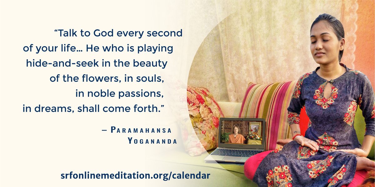 YoganandaSeva's tweet photo. Monastic-led online meditations, June 14–19: 
https://t.co/UXtCCEDKSL
🕉️Mon: YSS monastic
🕉️Tue: SRF monastic (German)
🕉️Wed: SRF monastic (Spanish)
🕉️Thurs: YSS monastic (Hindi &amp; Eng)
🕉️Fri: SRF monastic
🕉️Sat: YSS monastic; 3-hour
🕉️Sat; Sun: Guided Meditation—Eng; Hindi
#yoga https://t.co/PqpLCsdzdP