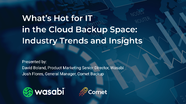 CometBackup's tweet photo. WEBINAR | Last chance to register for our conversation with @wasabi_cloud on the latest industry trends in cloud backup. Reserve your spot π https://t.co/9lwuzHrtuV
#cloud #backup #industrytrends #IT #MSP #managedbackup #MSPbackup https://t.co/TKB8HRWjfw