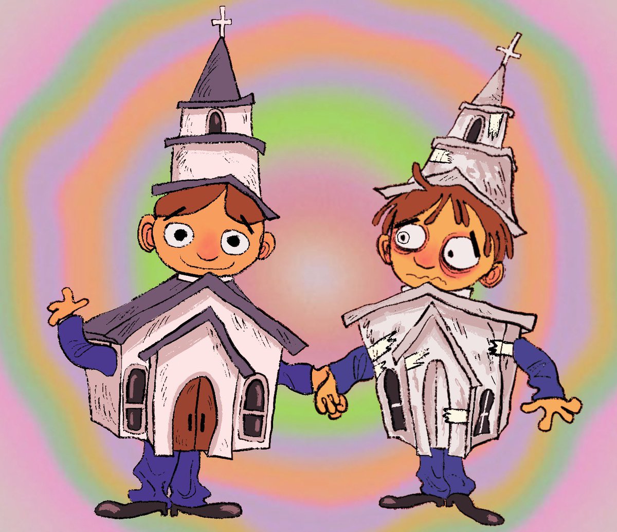 「actually a church like a boss 」greerのイラスト