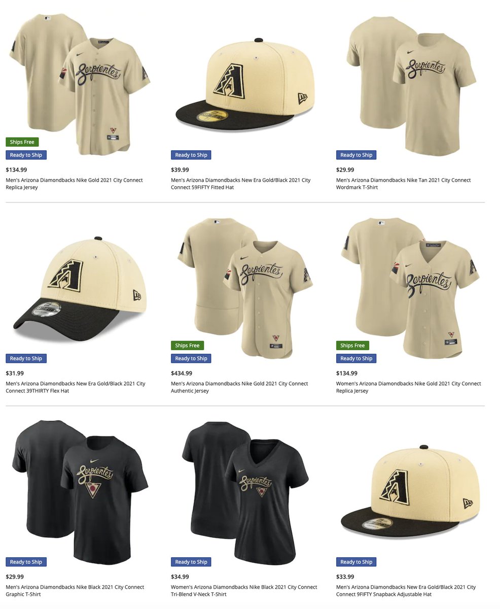 Chris Creamer  SportsLogos.Net on X: Arizona #Dbacks Serpientes  #CityConnect caps, jerseys, shirts, and more are available right now via  this affiliate link here:    / X