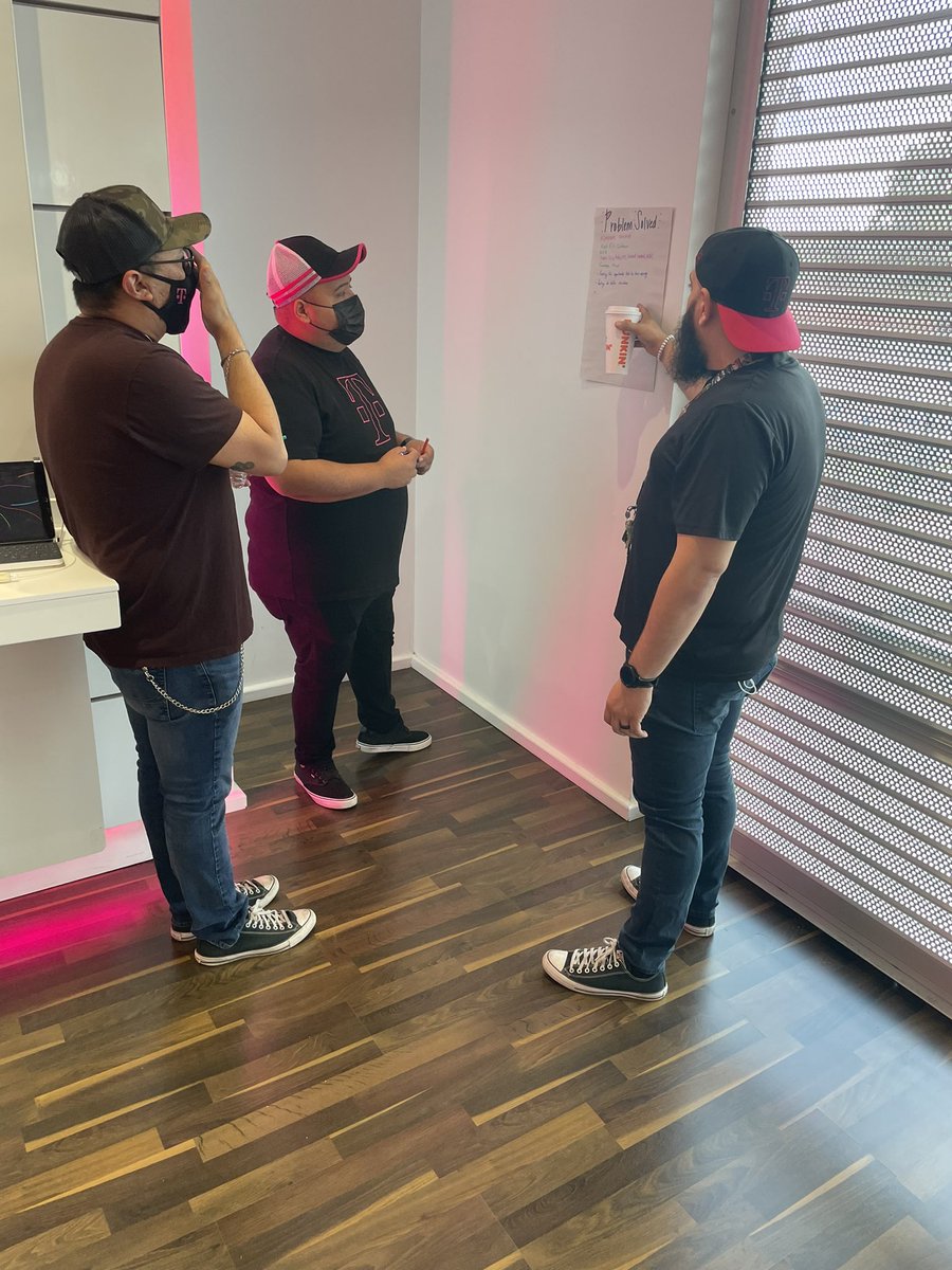 philmercado210's tweet photo. Great meeting practicing the interaction model and celebrating our magenta family #tmobile #magentafamily #winnerscircle @StephZMagenta @SoniaSAT425 https://t.co/SoHEaS7GVA
