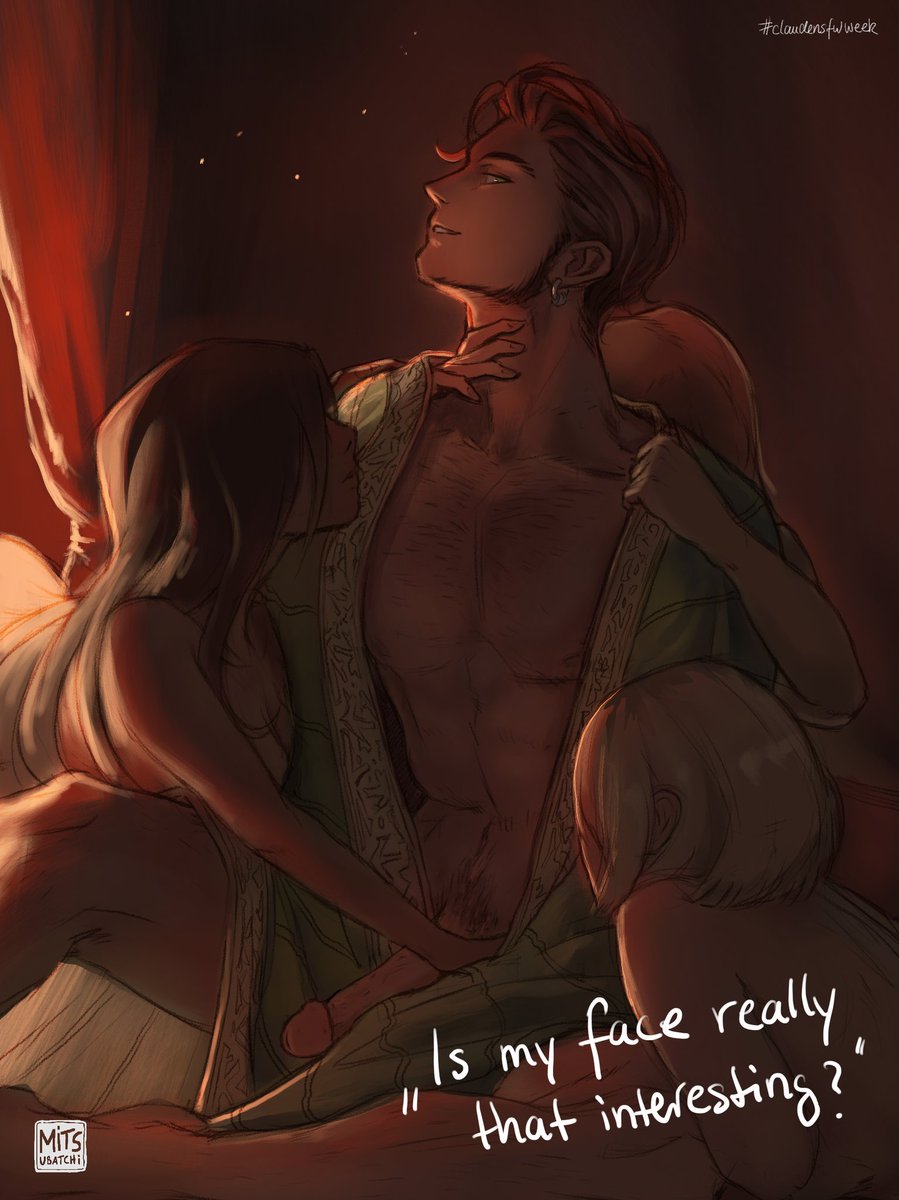 mitsubatchi_'s tweet photo. My last entry for my late #claudensfwweek this year! @claudensfwweek I know, I was late but I hope you liked my 4 entries! This time I really took it to the NSFW part! Y'all like it? @coucou_art 
#fireemblemthreehouses #claudevonriegan #nsfw #digitalart https://t.co/aLFdrbsSVS