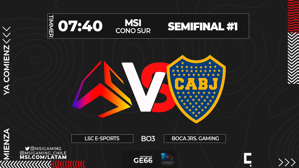 GamersClubCSes's tweet photo. #MSIconoSur | @MSI_Latino 

¡ARRANCA LA PRIMERA SEMI! 🔥

#LSCEsports 🆚 @BocaJrsGaming 

📺https://t.co/BzFLYq1zkq https://t.co/pg6Zyq7vYt