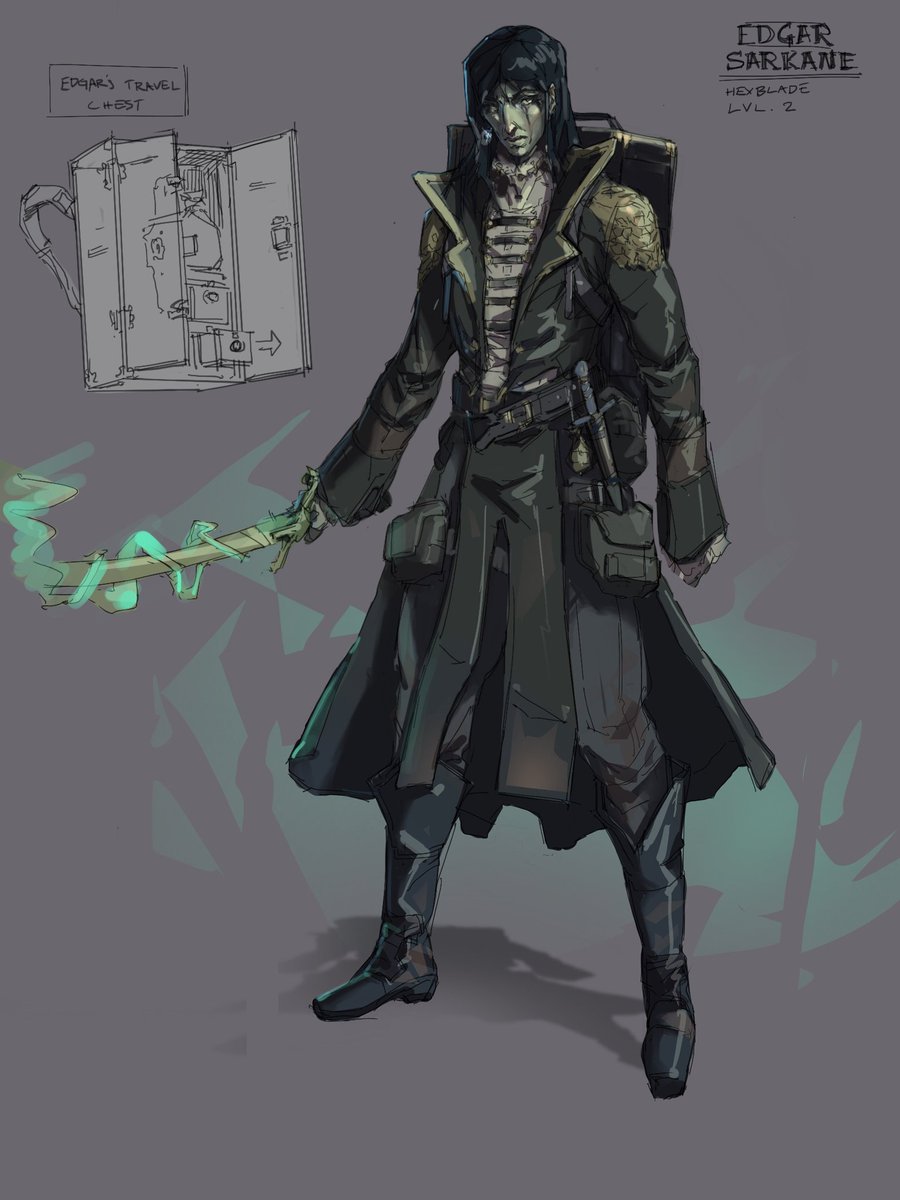 anton_jii's tweet photo. My edgelord witchblade D&amp;D character.

#dndart #dnd #dungeonsanddragons https://t.co/mXCvZ491Ot
