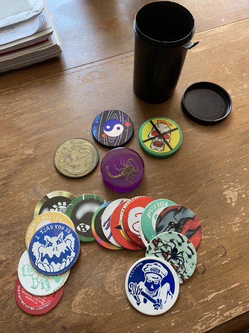Just how cool am I? I still have my Pogs dude. #90skid #nostalgia #sundayvibes #pogs https://t.co/Cw<a href="/tag/90skid"class="tags"><span>#90skid</span></a><a href="/tag/sundayvibes"class="tags"><span>#sundayvibes</span></a><a href="/tag/nostalgia"class="tags"><span>#nostalgia</span></a><a href="/tag/pogs"class="tags"><span>#pogs</span></a>