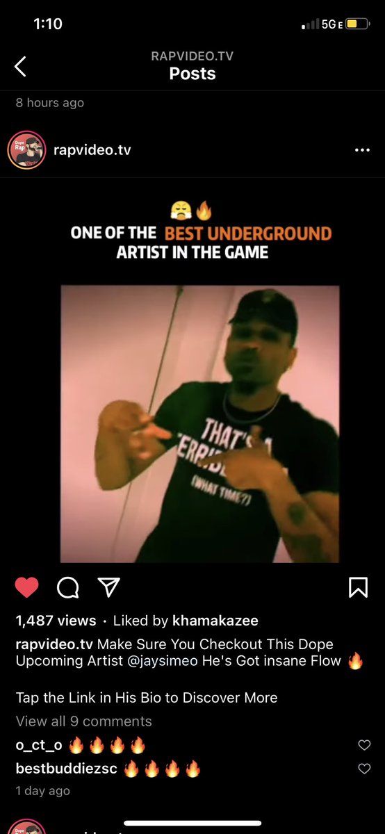 JaySimeo's tweet image. 🤯🤯🔥🔥🔥Yooooo Rap Video shared my new song to their page on IG !! 
#TakeaPic