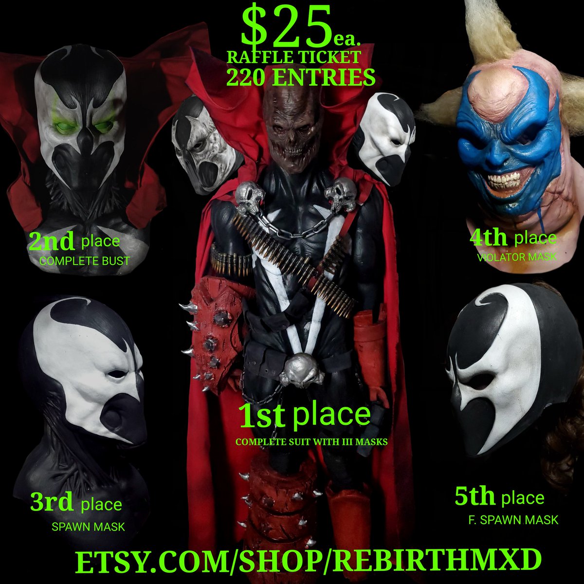 Check this out! Go to 
Etsy.com/shop/rebirthmxd for more info!  

#cosplay #spawn #mcfarlanetoys