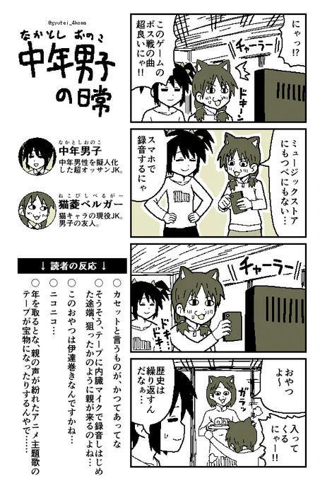 ゲームミュージック4コマ 