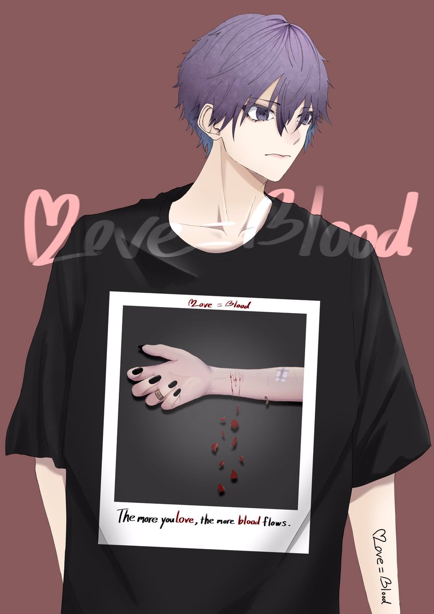 唯ちょ Yuucho Love Blood キミを愛した分だけ血が流れる イラスト デザイン 病み メンヘラ ファッションイラスト Illustration Design 唯ちょ Yuucho Love Blood キミを愛した分だけ血が流れる イラスト デザイン 病み メンヘラ ファッションイラスト Illustration Design