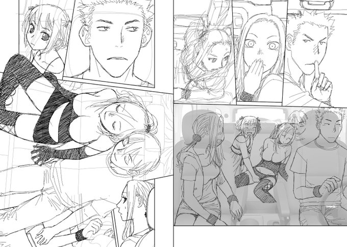 おはようございます🌞
朝っぱらから巨ヌー絵で申し訳ありません〜お許しを〜😱
ちょっといつもより遅いけど、オイラは今から寝るので失礼します🙇🏻‍♂️

おやすみなさい

見開き単位で作業してた連載の下描き
台詞フキダシ擬音無しバージョン59↓ 