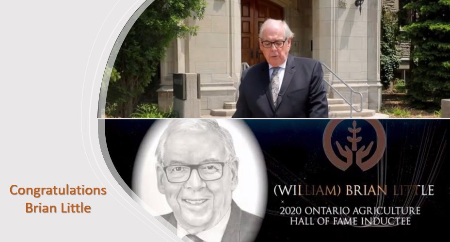 kmcconnell1's tweet photo. Congratulations to my friend Brian Little, and all the inductees into the Ontario Agricultural Hall of Fame.  Very worthy recipients. https://t.co/PHbPHSRGyr