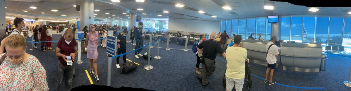 jsmithjohnston's tweet photo. @AmericanAir  line keeps growing but no help@is coming.  Been at airport since 4am. https://t.co/ojpFf0gaQg