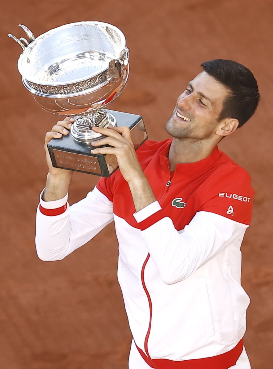 Vainqueur de <a href="/rolandgarros/">Roland-Garros</a> 2021 : Novak Djokovic 🏆