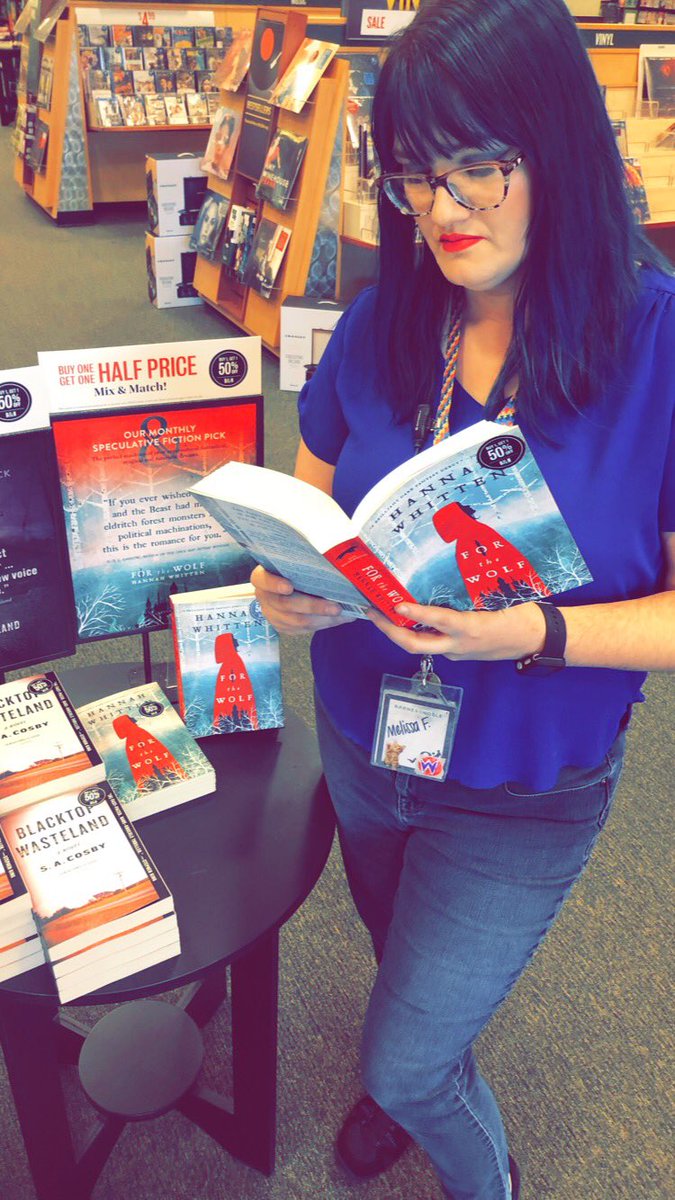 Happy Sunday! What are YOU reading?                                       #readmorebooks📚 #sundayreads #booksellerrecommends #forthewolf #speculativefiction #hannahwhitten #blacktopwasteland #sacosby #mysterythrillerpick #bnbooksofthemonth #bn #bngulfport #readbookseveryday