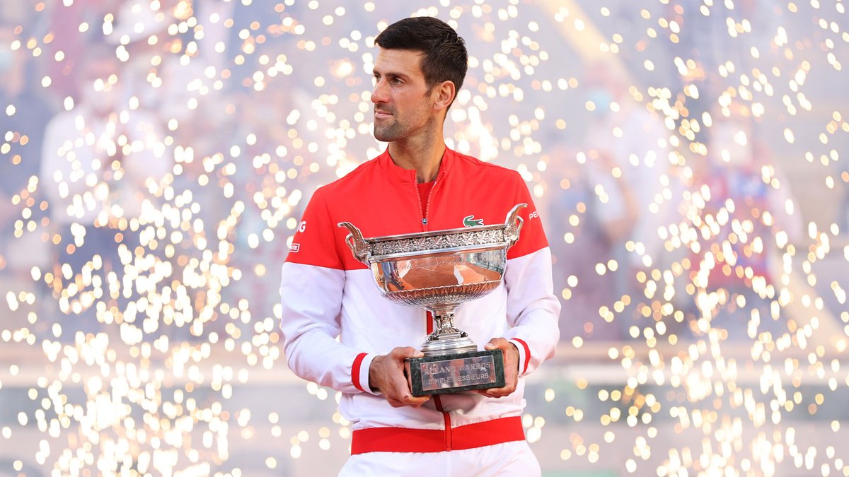 atptour's tweet photo. Let the celebrations begin 🎉

#RolandGarros https://t.co/FDHs3RxalQ