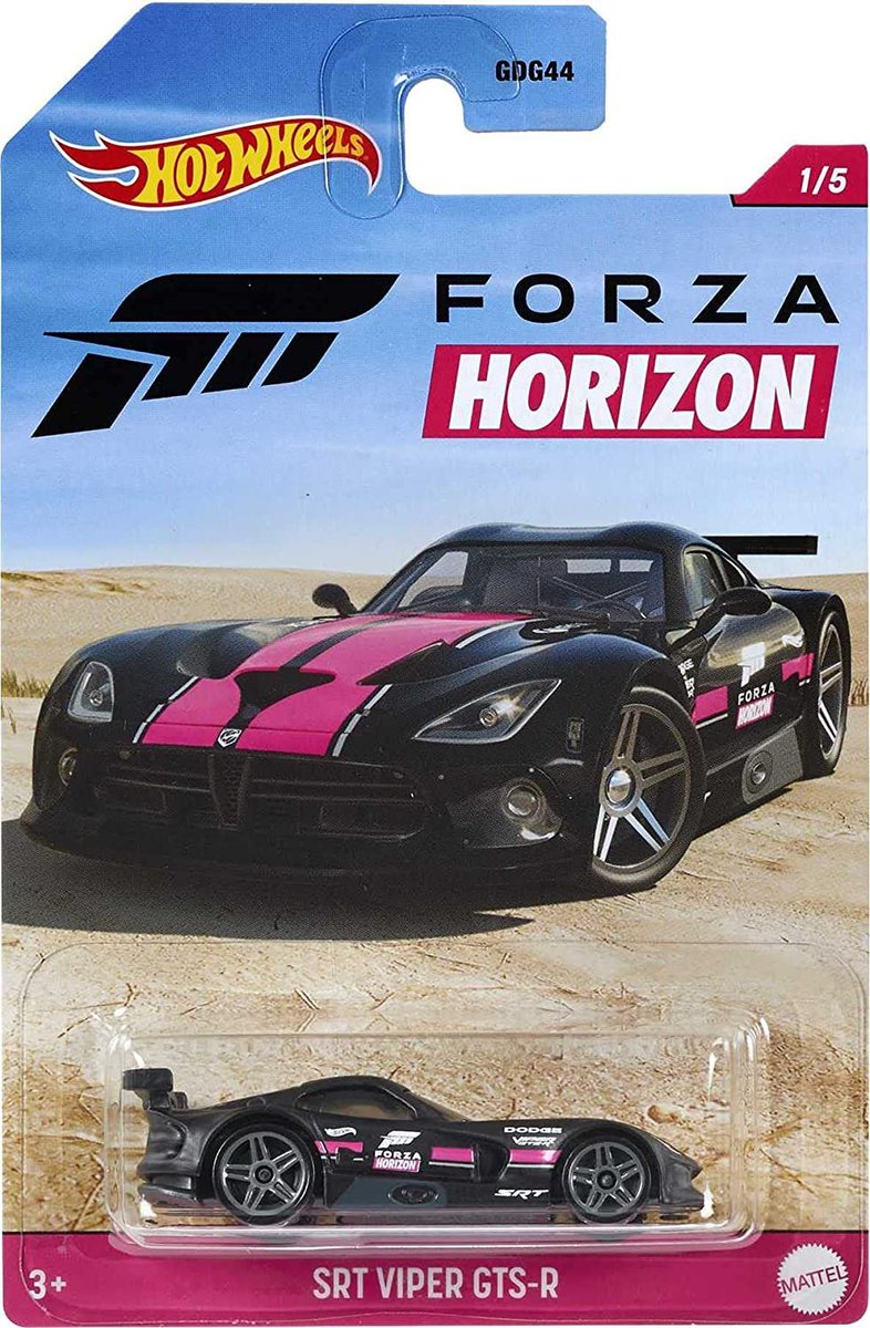 1:64 1/64 Forza Horizon 1/5 Black Pink 2021 Hot Wheels SRT Viper GTS-R 