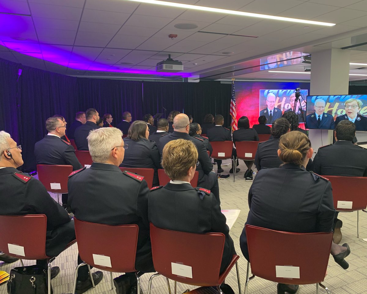 tsacprogram's tweet image. The new Lts, the Messengers of Grace, being charged by @generalbpeddle and Commissioner @rosaliepeddle to live out their calling as Salvation Army Officers by God’s grace and for His glory! #soldierscongress2021