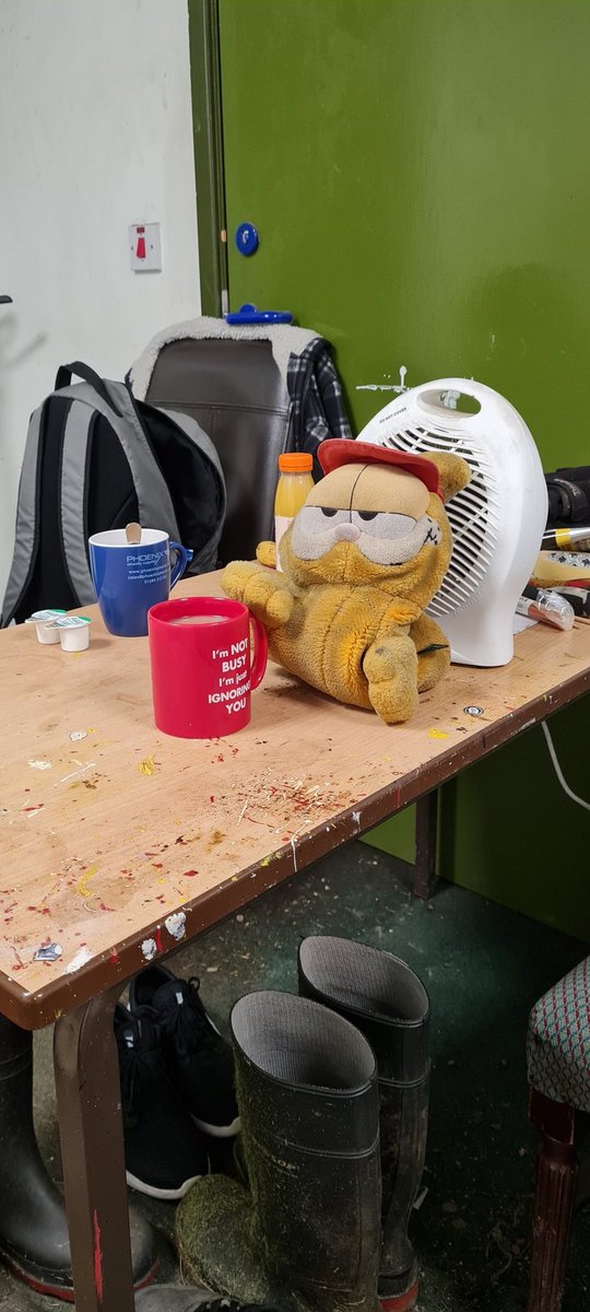 Matthewmercer50's tweet photo. New lad at work settling in well #topworker https://t.co/3eoCHNSmeH