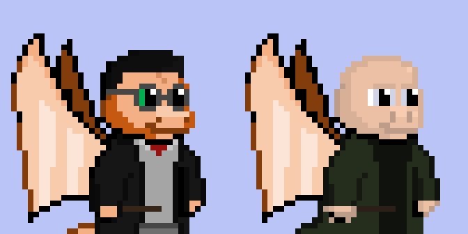 BitDragons's tweet photo. Weekend #DragonDrop yer a wizard BitDragon #095 and #096 are battling it out on the WAX blockchain 😈 Wands ready, take your pick ➡️ https://t.co/tkDqa8hVoV #AtomicHub #NFT https://t.co/i6T0IMCYOS
