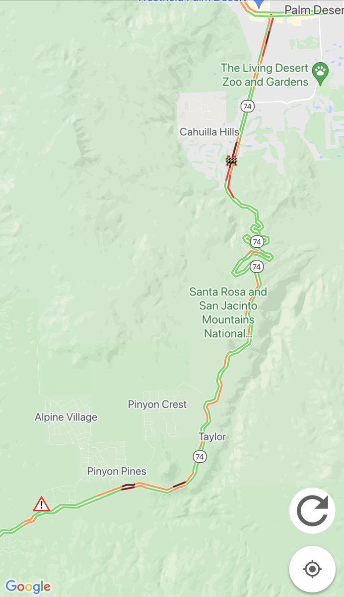 RIVCO: SR-74 near Palowet Dr. All lanes closed due to the Flats Fire. Avoid area...