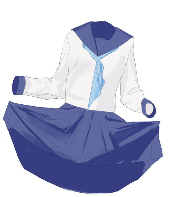 息抜きに服だけ模写 